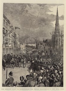 La Visita de la Reina a Birmingham, el Proceso Real en el Bull Ring
